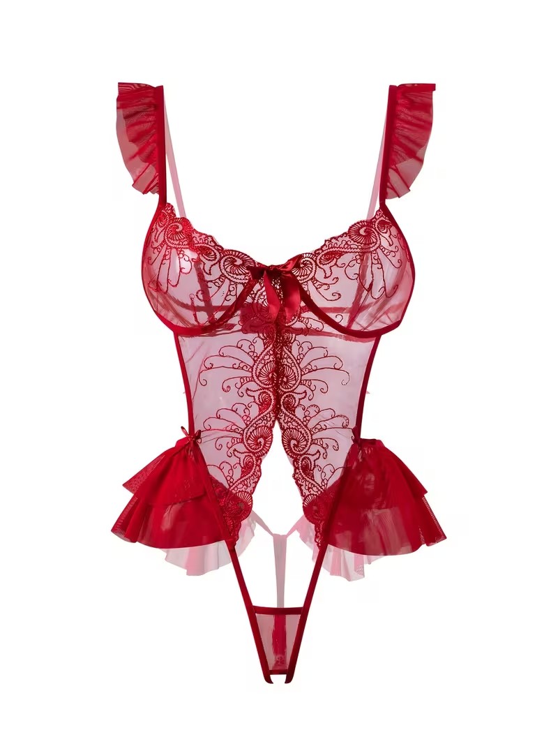 Damen-Body mit tiefem V-Aussch – Lace Teddy Lingerie Bewertung und Preis